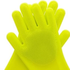 Scruba-Dub Antibacterial Silicone Cleaning Gloves Lime Green -Breville Sales Store PCP 1032183 3