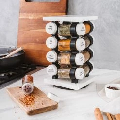 Baccarat Spice Market Aroma 16 Jar Rotating Spice Rack White 7 Baccarat Spice Market Aroma 16 Jar Rotating Spice Rack White -Breville Sales Store PCP 1032457 4