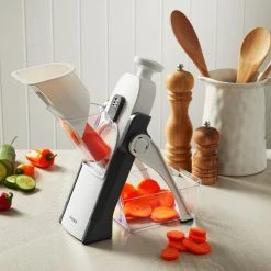 Baccarat Prepare Stand Up Mandoline Slicer 35.5cm X 15cm X 13cm White & Grey -Breville Sales Store PCP 1033070 5