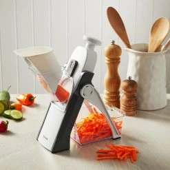 Baccarat Prepare Stand Up Mandoline Slicer 35.5cm X 15cm X 13cm White & Grey -Breville Sales Store PCP 1033070 6