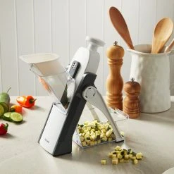 Baccarat Prepare Stand Up Mandoline Slicer 35.5cm X 15cm X 13cm White & Grey -Breville Sales Store PCP 1033070 7
