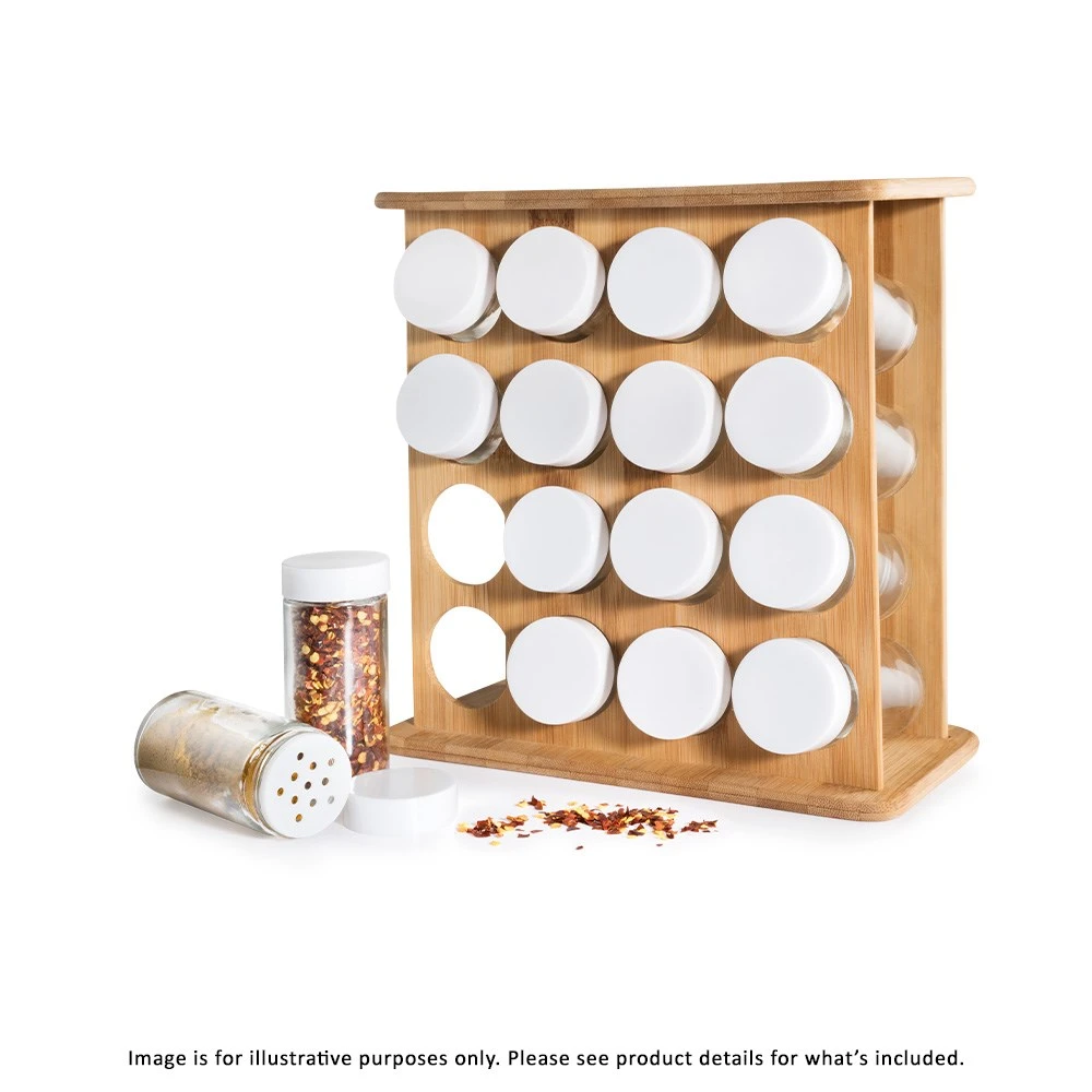 Scullery Bamboo 16 Jar Spice Rack 2 Scullery Bamboo 16 Jar Spice Rack - Image 2