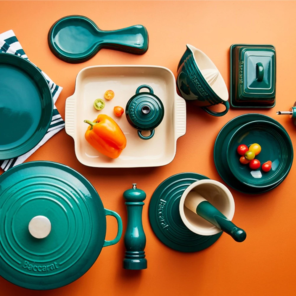 Baccarat Le Connoisseur Mortar & Pestle Teal 3 Baccarat Le Connoisseur Mortar & Pestle Teal - Image 3