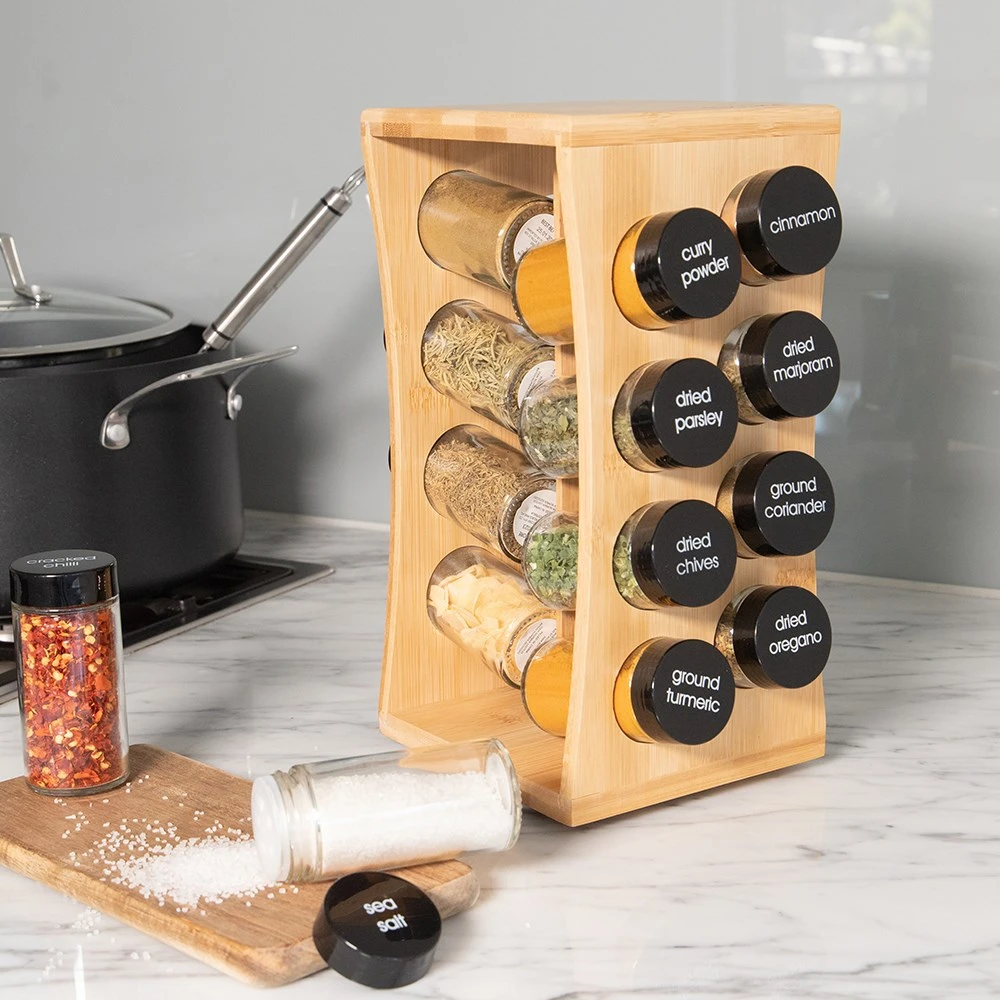 Baccarat Spice Market Savour 16 Jar Bamboo Rotating Spice Rack 2 Baccarat Spice Market Savour 16 Jar Bamboo Rotating Spice Rack - Image 2