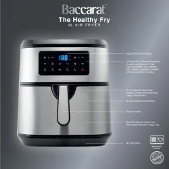 Baccarat The Healthy Fry 9L Air Fryer Stainless Steel -Breville Sales Store PCP 1039319 3