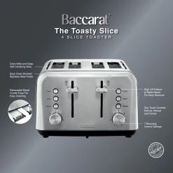 Baccarat The Toasty Slice 4 Slice Toaster Stainless Steel -Breville Sales Store PCP 1040721 9