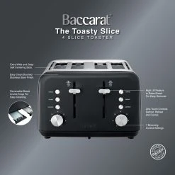 Baccarat The Toasty Slice 4 Slice Toaster Black -Breville Sales Store PCP 1040722 9
