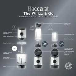 Baccarat The Whizz & Go 3 In 1 Cordless Chopper -Breville Sales Store PCP 1040744 16