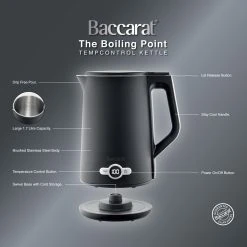 Baccarat The Boiling Point Tempcontrol Kettle Black -Breville Sales Store PCP 1040781 9