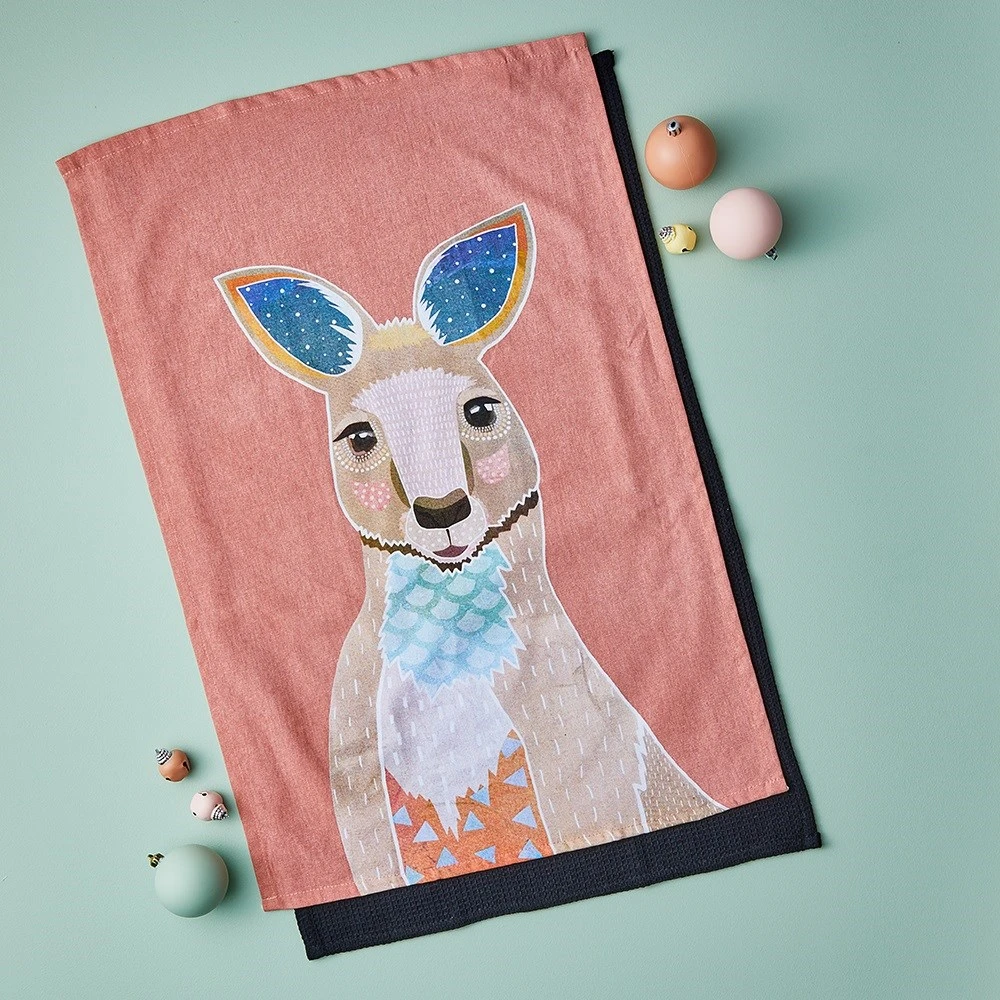 Alex Liddy Frankie B III Teatowel Set Kangaroo 2 Alex Liddy Frankie B III Teatowel Set Kangaroo - Image 2