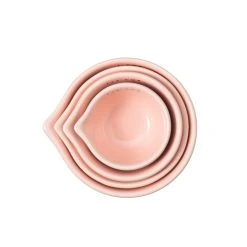 Alex Liddy Fiore Set Of 4 Measure Cups Pink