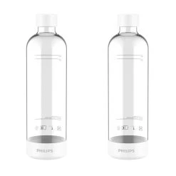 Philips Pack Of 2 Carbonating Bottle 1L White