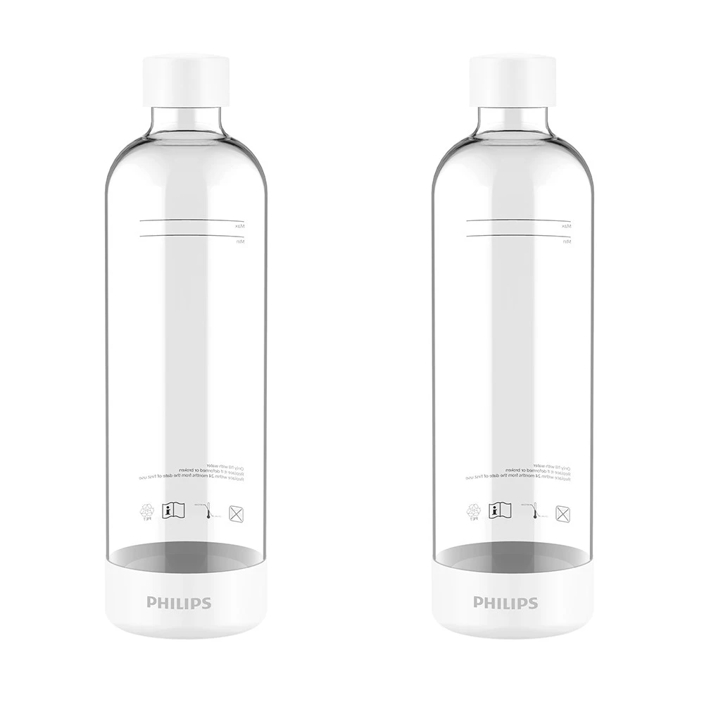 Philips Pack Of 2 Carbonating Bottle 1L White 1 Philips Pack Of 2 Carbonating Bottle 1L White