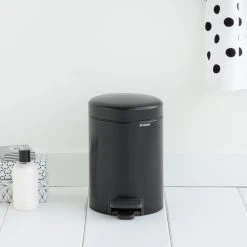 Brabantia NewICON Pedal Bin 3L Matt Black -Breville Sales Store SAH 01885 3
