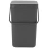 Brabantia Sort & Go Waste Bin 25L Grey