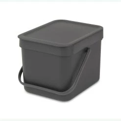 Brabantia Sort & Go Waste Bin 6L Grey