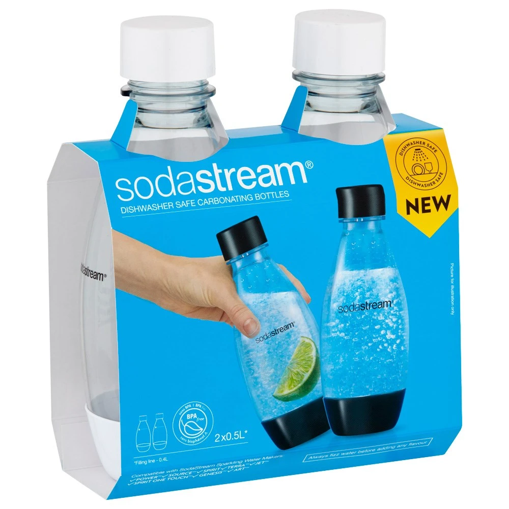 SodaStream Dishwasher Safe Bottle Twin Pack 500ml 2 SodaStream Dishwasher Safe Bottle Twin Pack 500ml - Image 2