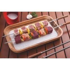 Tramontina Churrasco 6 Piece BBQ Skewer Set With Wooden Handles 50cm -Breville Sales Store TRM 26499011 3